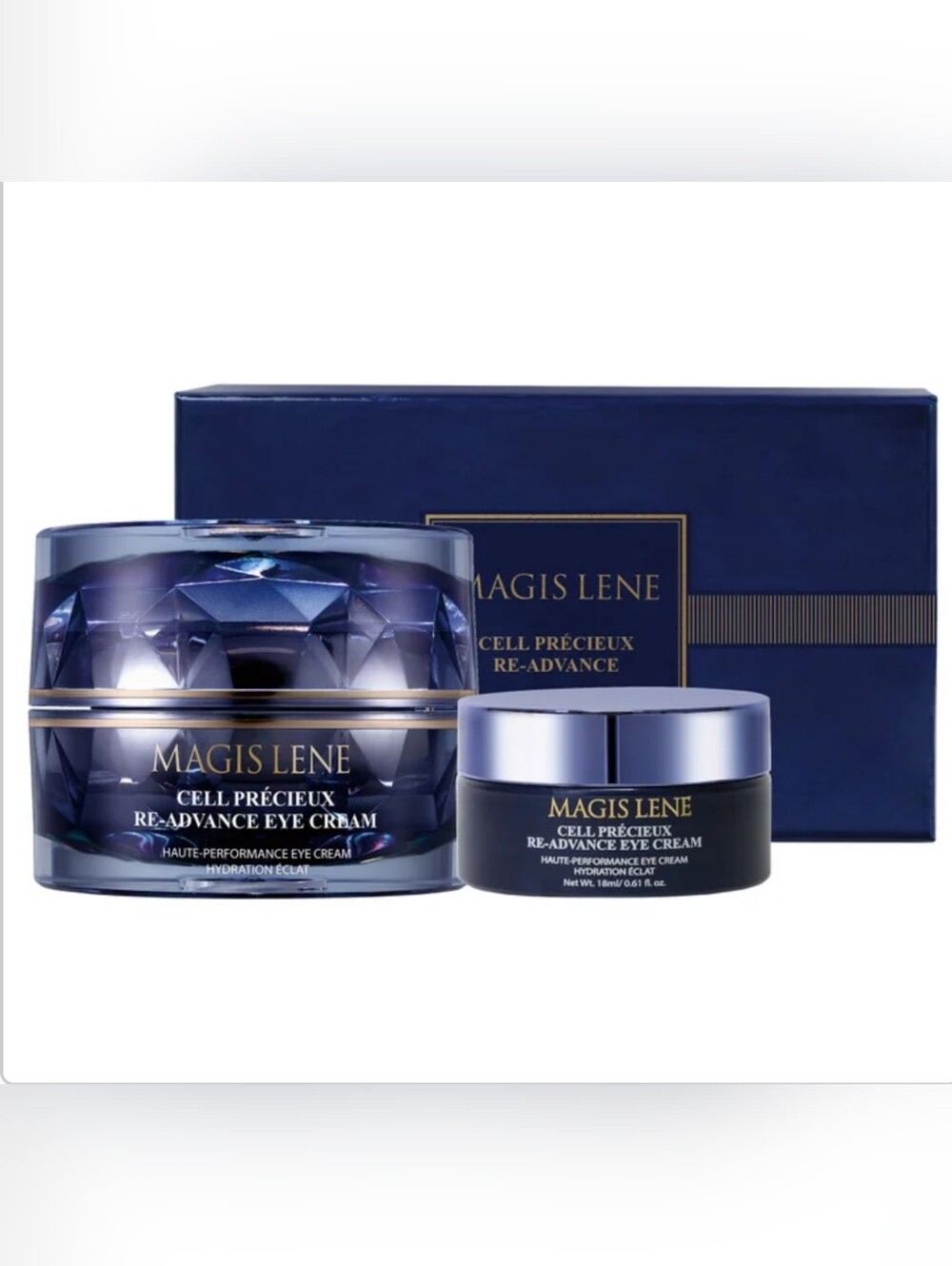 MAGIS LENE Cell Precieux Re-Advance Eye Cream Set 1.01oz + 0.60oz Korea Vegan